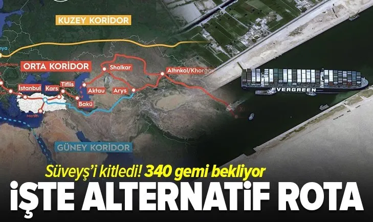 Ulaştırma ve Altyapı Bakanı Adil Karaismailoğlu açıkladı! Süveyş Kanalına alternatif en uygun taşıma rotası “Orta Koridor”