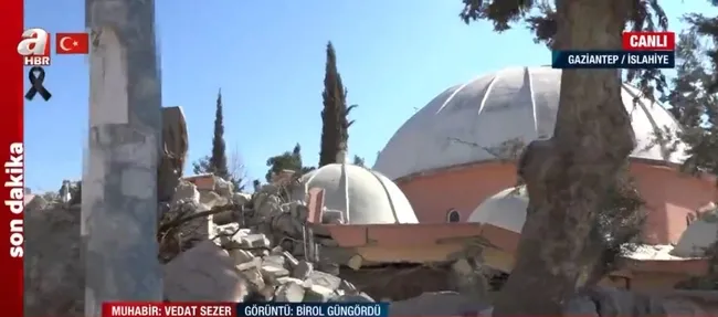 Caminin kubbesi olduğu gibi çöktü! 25 yıllık Hacı Ali Öztürk Camii’ndeki yıkımın boyutu