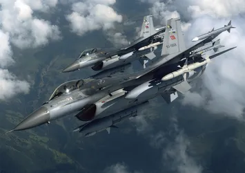 F-16 ile anlık tespit edilen hedefler vuruluyor