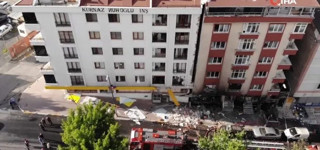 İstanbul’daki patlamanın şiddeti gün ağarınca ortaya çıktı!  Bina ve sokak havadan görüntülendi