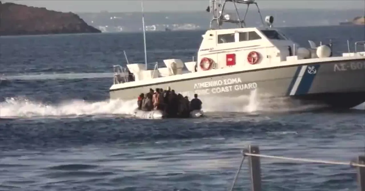 Yunan sahil güvenliği göçmenlere korku dolu anlar yaşattı |Video