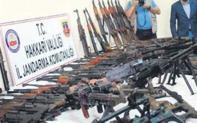 PKK’nın büyük cephaneliği ele geçirildi