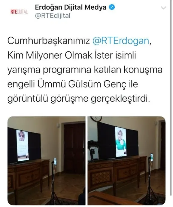 Başkan Erdoğan milyonların gönlünü kazanan Ümmü Gülsüm Genç ile görüştü - 3