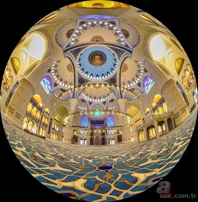 camlica camii nin ici ilk defa