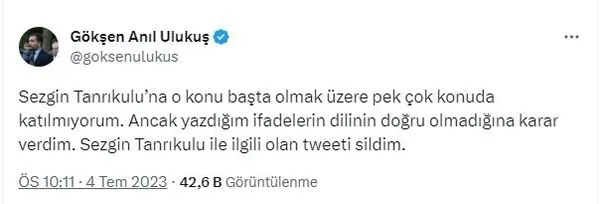 1688662596804.jpg Kılıçdaroğlu'nun yeni danışmanı Gökşen Anıl Ulukuş'tan Sezgin Tanrıkulu'na: Namussuz şerefsiz! - 5