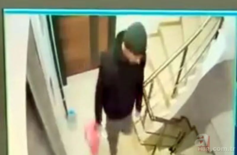 Apartmanda beğendiği ayakkabıları poşete koyup kaçtı: Güvenlik kamerasına yakalandı 2