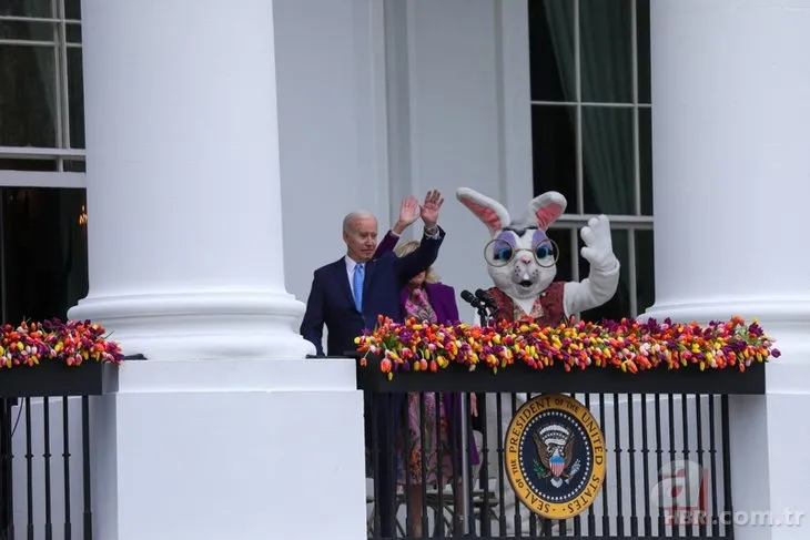 Dünyanın takip ettiği etkinlikte skandal! Paskalya tavşanı ABD Başkanı Joe Biden’ı böyle susturdu!