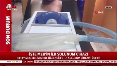 Lise öğrencileri solunum cihazı üretti!