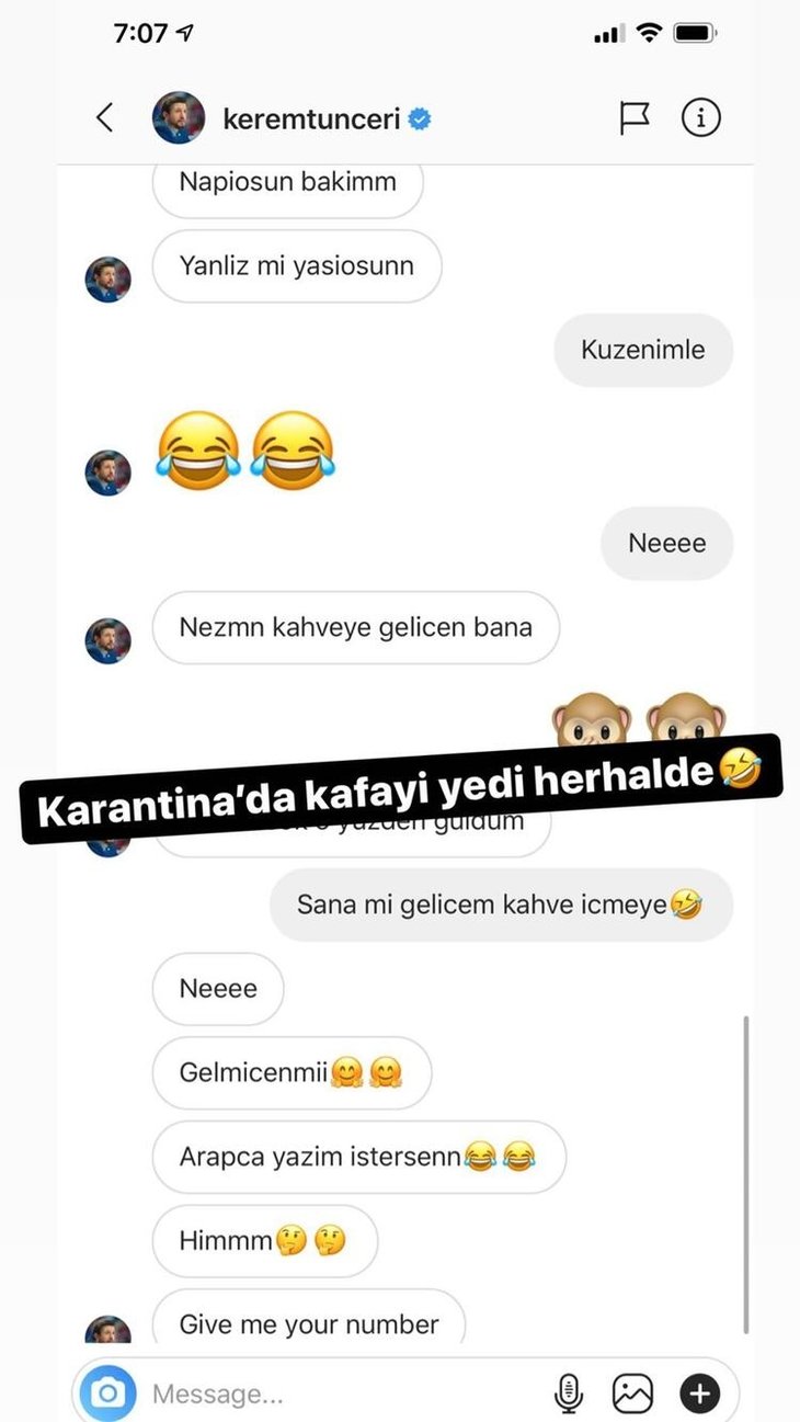 Aslı Enver ile aşk yaşadığı ortaya çıkan Kerem Tunçeri’nin ahlaksız mesajları tek tek ifşa oldu!