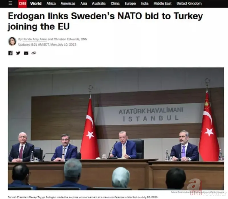 Başkan Erdoğan’ın resti dünya manşetlerini süsledi! 12