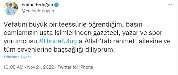 Hıncal Uluç 83 yaşında hayatını kaybetti! Usta yazar için taziye mesajları peş peşe geldi