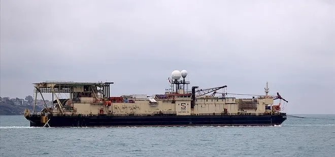 Son dakika: Karadeniz’e doğal gaz borularını yerleştirecek Castoro 10 adlı gemi Filyos Limanı’nda