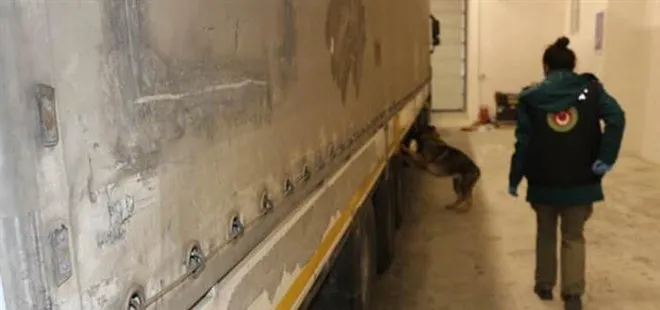 Hamzabeyli’de TIR dorsesine gizlenmiş iki valizde 30 kilo esrar ele geçirildi