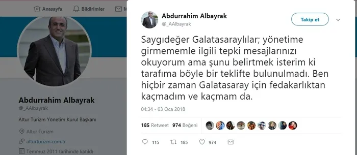 Abrurrahim Albayrak'tan flaş açıklama: Bana teklif gelmedi - 2