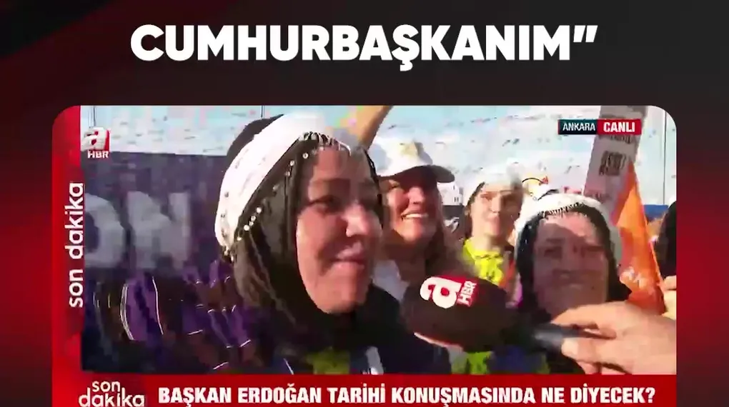 "25 YIL DAHA YANINDAYIZ CUMHURBAŞKANIM"