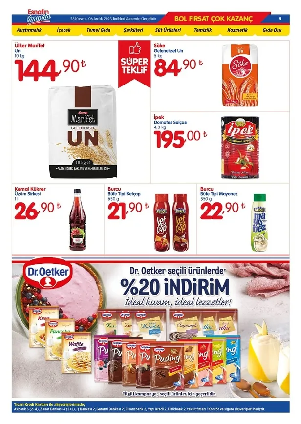 Bizim Toptan Market 29 Kasım indirim kataloğu yayında! Bu ayın son indirim listesindeki ürünler arasında temel gıda uygun fiyata satışta… - 20