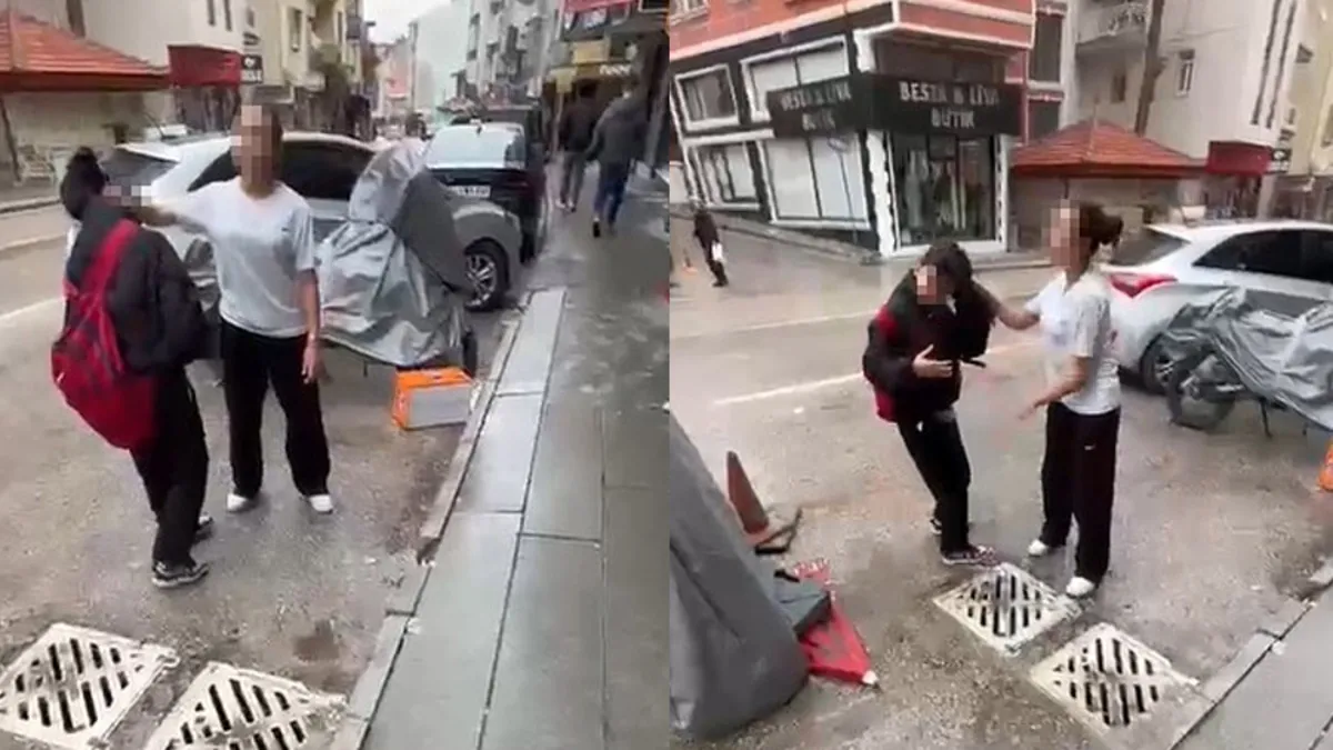 Akran zorbalığı kamerada! Yere yatırıp kafasına bastı