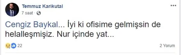 Ünlü tiyatro oyuncusu Cengiz Baykal hayatını kaybetti