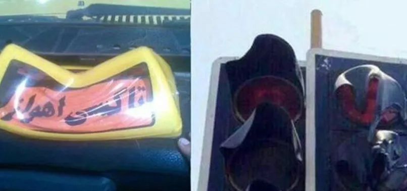 Aşırı sıcak trafik ışıklarını eritti!