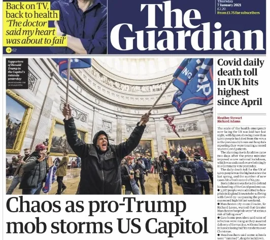 ABD’deki Kongre baskınına dünya basınından ve ülkelerden tepki