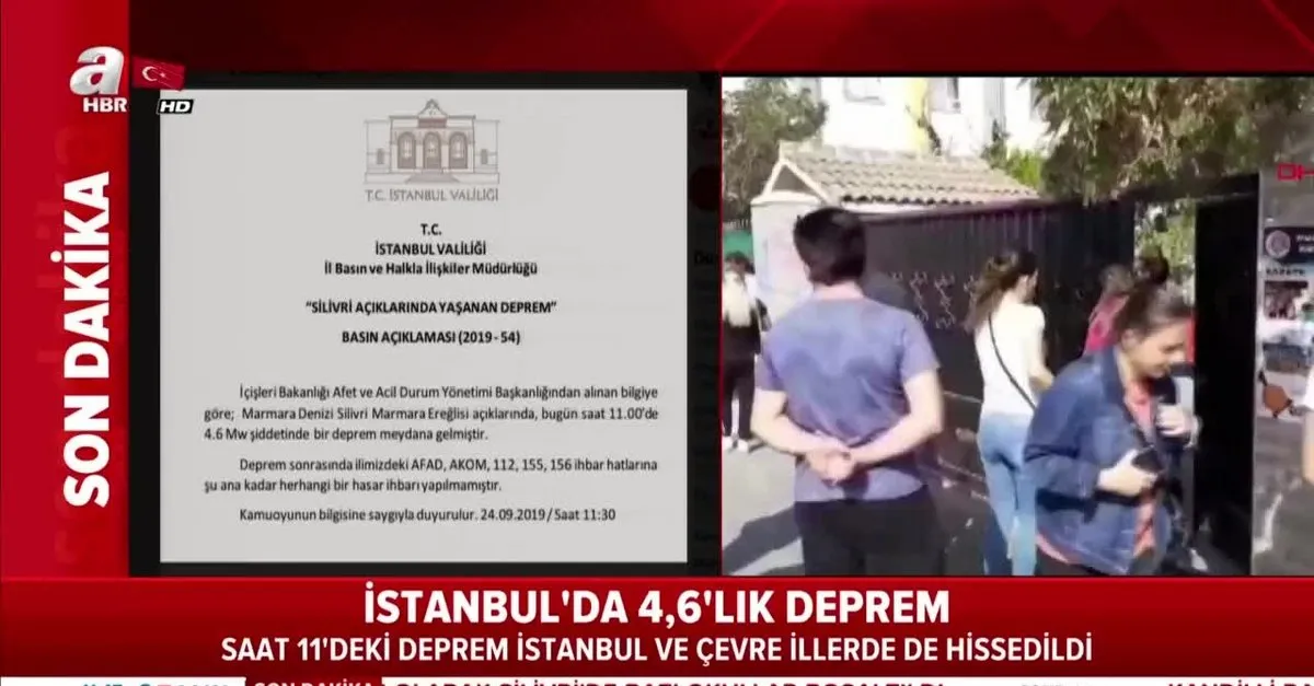 Son Dakika Istanbul Da Korkutan Deprem Iste Ayrintilar