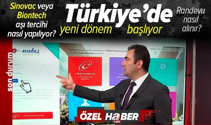 Covid-19 aşı randevusu nasıl alıyor? Sinovac ve Biontech aşı tercihini nasıl yapacağız? A Haber muhabiri canlı yayında anlattı