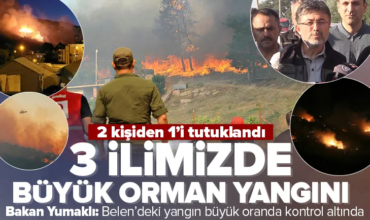 Belendeki yangın büyük oranda kontrol altında