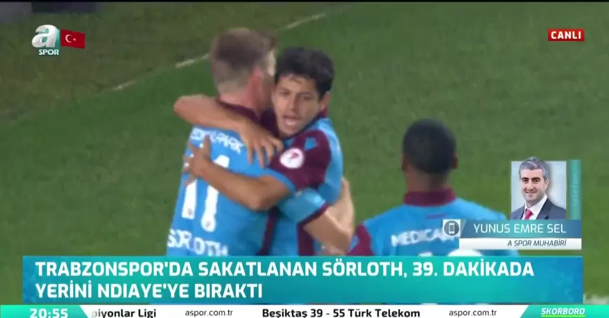 Trabzonspor'da Sörloth şoku! Oyuna devam edemedi...
