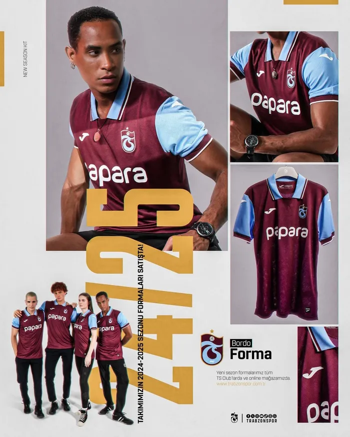 Trabzonspor 2024/25 sezonu formalarını tanıttı!