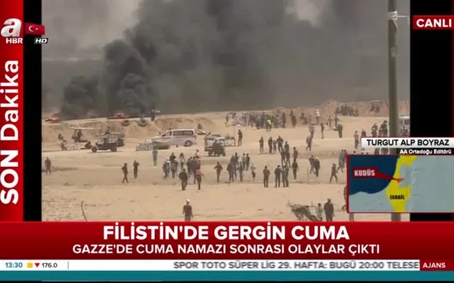 Filistin'de gergin Cuma