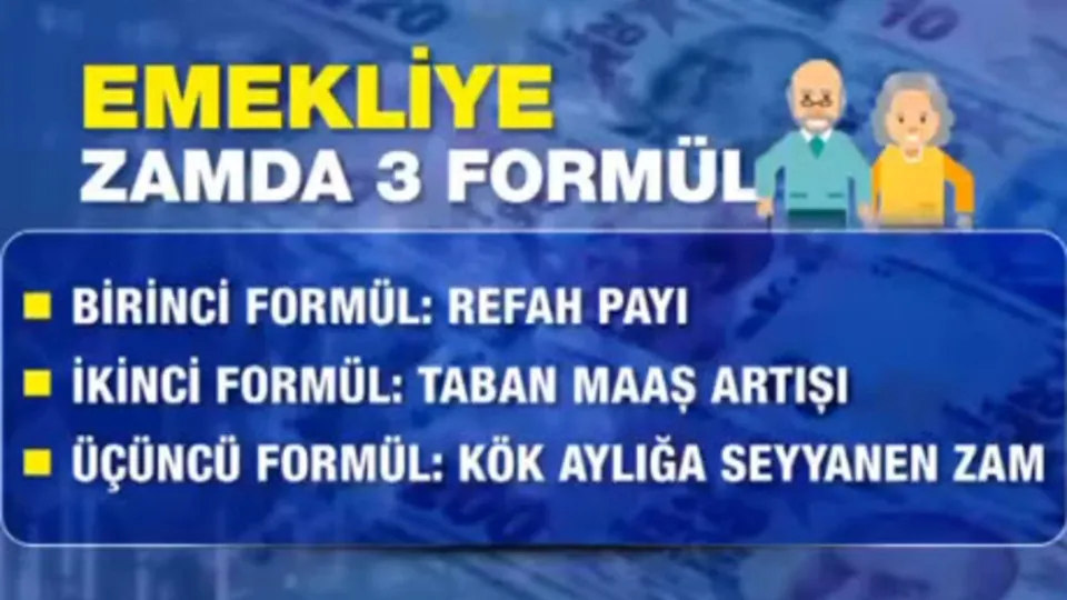 Emekliye zamda 3 formül