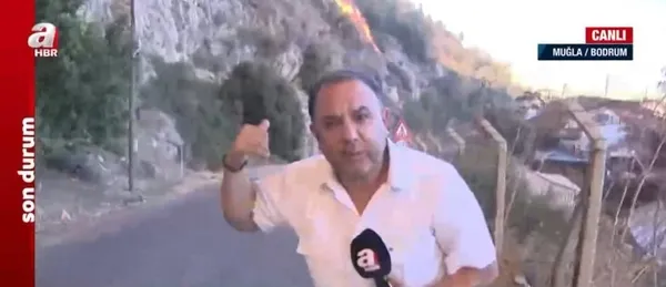 Muğla’daki Çökertme’de yangın büyüdü! Bodrum-Ören yolu kapandı A Haber ekibi o anları anbean aktardı