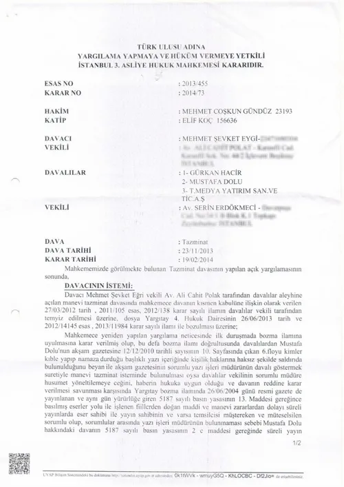 Mehmed Şevket Eygi, "Kanlı Pazar" yalanını atanları tazminata mahkum etmişti - 1