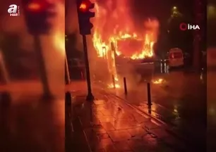 Servis şoförünün dikkati faciayı önledi