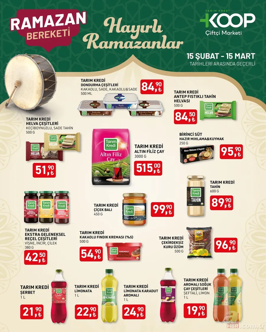 Tarım Kredi'de Ramazan Bereketi başladı! Uygun fiyatlar mutfağınızı dolduracak: Un 84.50 TL, mercimek 39.90 TL... 14