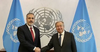Bakan Hakan Fidan BM Genel Sekreteri Antonio Guterres ile görüştü