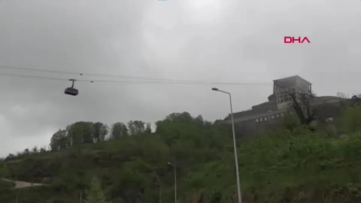 Karadeniz’in en uzun teleferiğinde tatbikat