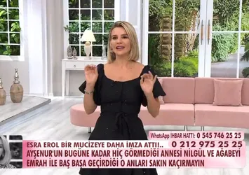 Esra Erol 13 Ekim Salı tek parça izle