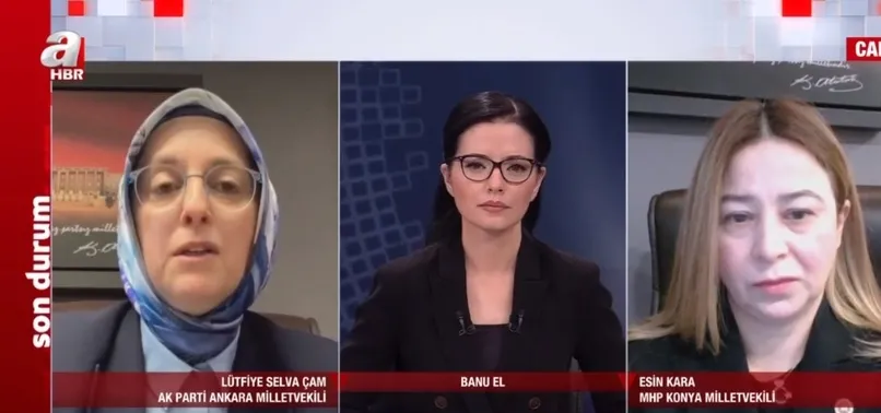 HABERTÜRK muhabirinin "Annem karne hediyesi et aldı" yalanı! AK Partili Lütfiye Selva Çam ve MHP Konya Milletvekili Esin Kara'dan flaş açıklamalar