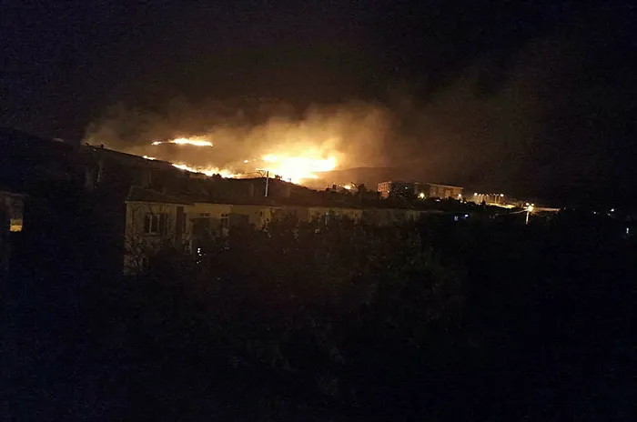 Gökçeada'da korkutan yangın - 1