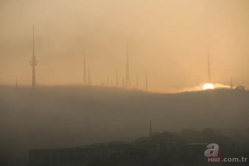 İstanbul'da etkili olan sis kartpostallık görüntüler oluşturdu 12