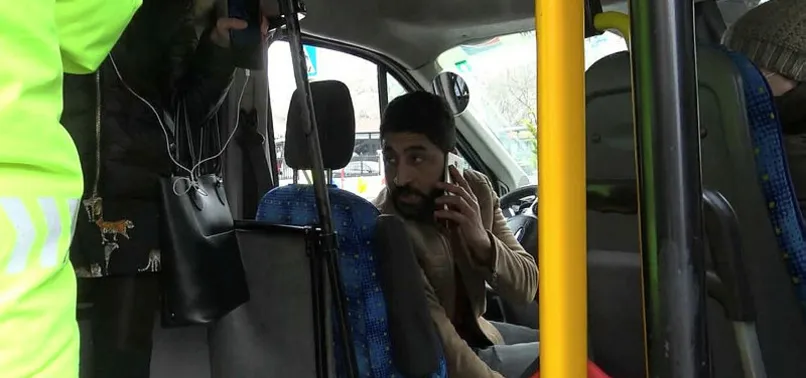 Coronavirüs kurallarını çiğneyen minibüsün şoförüne 789 lira ceza