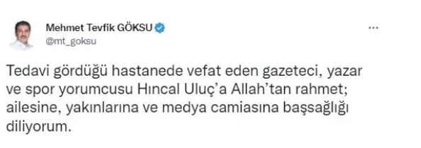 Hıncal Uluç 83 yaşında hayatını kaybetti! Usta yazar için taziye mesajları peş peşe geldi