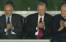 Başbakan Erdoğan, Başakşehir’in maçını tribünden takip etti!