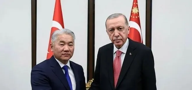 Başkan Recep Tayyip Erdoğan Moğol Güvenlik Sekreteri Jadamba Enkhbayar’ı kabul etti