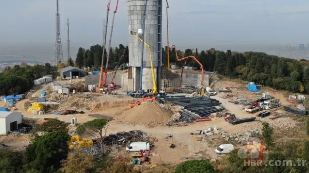 Çamlıca Kulesi'nde geri sayım başladı! Son parçaları yerleştiriliyor... 9