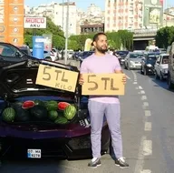 Lamborghinili karpuzcu bakın kim çıktı!