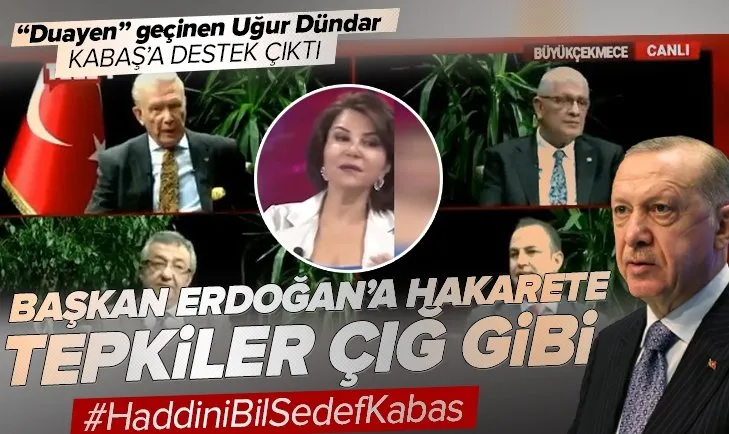 Sedef Kabaş’ın Başkan Erdoğan’ı hedef almasına Uğur Dündar’dan skandal destek! AK Parti ve Cumhurbaşkanlığından tepki