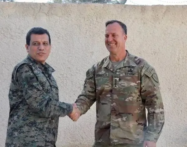 ABD’li komutandan terör örgütü PKK/YPG’ye ziyaret! Sözde yönetici Mazlum Kobani ile ne görüşüldü?