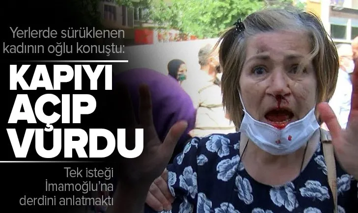 CHP’li İmamoğlu’nu protestoda yerlerde sürüklenen Ayşe Topçu’nun oğlu: İmamoğlu kapıyı açarak araç kapısıyla anneme vurdu